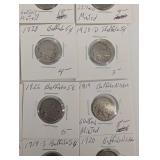 Buffalo Nickel 5c 1920s (Lot of 25)