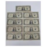 United States One Dollar Silver Certificate Banknotes - Series 1957B