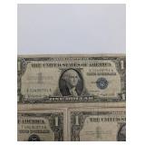 United States One Dollar Silver Certificate Banknotes - Series 1957B