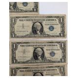 United States One Dollar Silver Certificate Banknotes - Series 1957B
