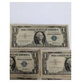 US One Dollar Silver Certificate - Series 1957A (12 Notes)