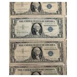 US One Dollar Silver Certificate - Series 1957A (12 Notes)