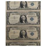 US One Dollar Silver Certificate - Series 1957A (12 Notes)