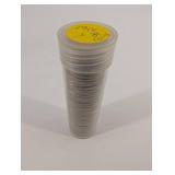 1954 Jefferson Nickel 5-Cent Coins in Plastic Capsule