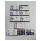 United States Mint Proof Set 2002 with 50 State Quarters