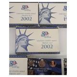United States Mint Proof Set 2002 with 50 State Quarters