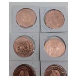 1oz Copper Rounds Assortment (Lot of 6)