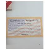 2002 Gold Edition State Quarter Collection - 6-Box Set with Certificate of Authenticity
