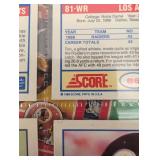 Large Collection of 1989 Score NFL Football Cards And Chris Carter Rookie cards