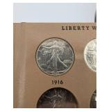 Beautiful 50 Piece Walking Liberty Half Starter Set!