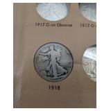 Beautiful 50 Piece Walking Liberty Half Starter Set!