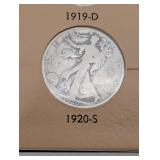 Beautiful 50 Piece Walking Liberty Half Starter Set!