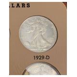 Beautiful 50 Piece Walking Liberty Half Starter Set!