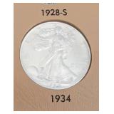 Beautiful 50 Piece Walking Liberty Half Starter Set!