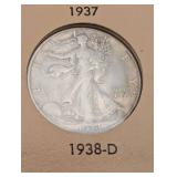 Beautiful 50 Piece Walking Liberty Half Starter Set!