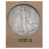 Beautiful 50 Piece Walking Liberty Half Starter Set!