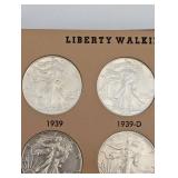 Beautiful 50 Piece Walking Liberty Half Starter Set!