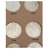 Beautiful 50 Piece Walking Liberty Half Starter Set!