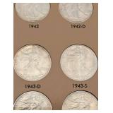 Beautiful 50 Piece Walking Liberty Half Starter Set!