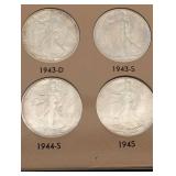 Beautiful 50 Piece Walking Liberty Half Starter Set!