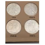 Beautiful 50 Piece Walking Liberty Half Starter Set!