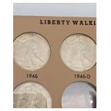 Beautiful 50 Piece Walking Liberty Half Starter Set!