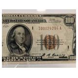 The Federal Reserve Bank of Minneapolis 1929 Series $100 National Currency Note