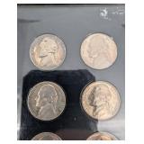 Nickel Display - The Jefferson Era Vintage US Nickels Collection
