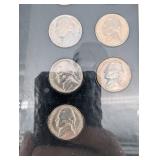 Nickel Display - The Jefferson Era Vintage US Nickels Collection