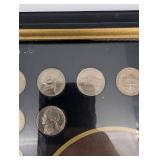 Nickel Display - The Jefferson Era Vintage US Nickels Collection
