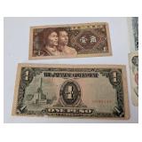 World Currency Banknotes Collection - Vintage Assortment