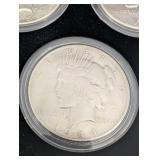 Peace Dollar Collection - 12 Coins (1921-1935) in Wood Display Box Includes Key 1921!