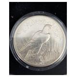 Peace Dollar Collection - 12 Coins (1921-1935) in Wood Display Box Includes Key 1921!