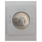 1950-D Franklin Half Dollar - 90% Silver Denver Mint