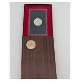 40% Silver 1971 Eisenhower Dollar Proof - Wood Display Case