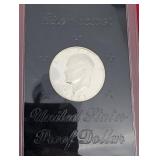 40% Silver 1971 Eisenhower Dollar Proof - Wood Display Case