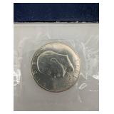 1971 Eisenhower Silver Dollar - 40% Silver Uncirculated in Original Blue Envelope