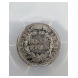 United States Half Dime 1853 - 10C - PCGS Genuine Cleaned AU Detail (Arrows)