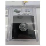 Set of 6 US Coins - Jefferson 1978-S 5C, Washington 1993-S 25C, Lincoln Cent 1943 MS-65