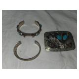 Southwestern Bracelets and Belt Buckle