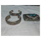 Southwestern Bracelets and Belt Buckle