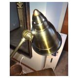 Brass Adjustable Desk Lamp - Vintage Industrial Swing-Arm Banker Style