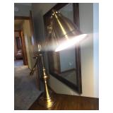 Brass Adjustable Desk Lamp - Vintage Industrial Swing-Arm Banker Style