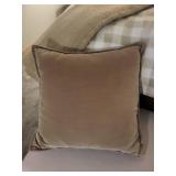 Accent Chair - Gray Tweed Upholstery with Nailhead Trim - 23x23x38 in