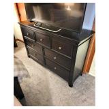 Dresser - Black/brown 9-Drawer, 59 in W x 17 in D x 36 in H