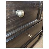 Dresser - Black/brown 9-Drawer, 59 in W x 17 in D x 36 in H