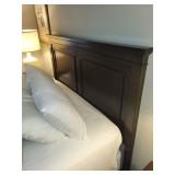 Brown Wood Bed Frame - 63 x 86 x 55 in