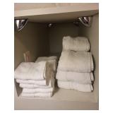 Casaluna White Bath Towels & Grey Waffle-Weave Towels - Home Spa Set