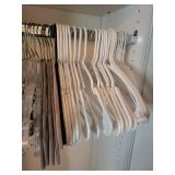 Assorted Clothes Hangers (White Plastic, Clear & Gray) & Folding Drying Rack
