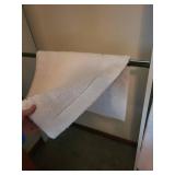 Bath Towel Set with Foldable Laundry Hamper - Gray, Beige & White (Assorted Towels)